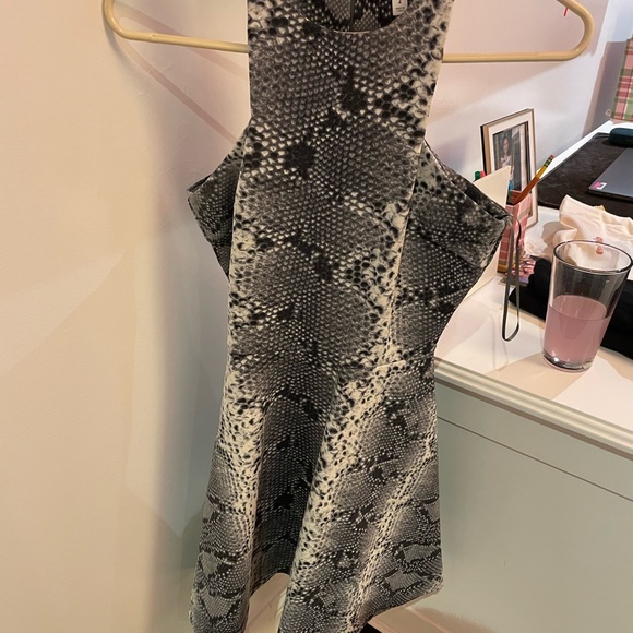 Elizabeth and James snake print fit and flare dress. - Picture 2 of 2